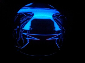 casque electroluminescent peinture