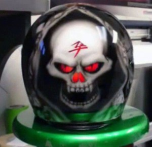 helmet skulls electroluminescent
