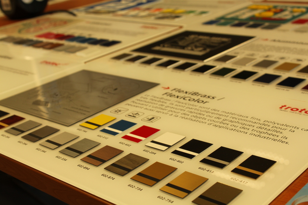 color sample engraving corian dupont
