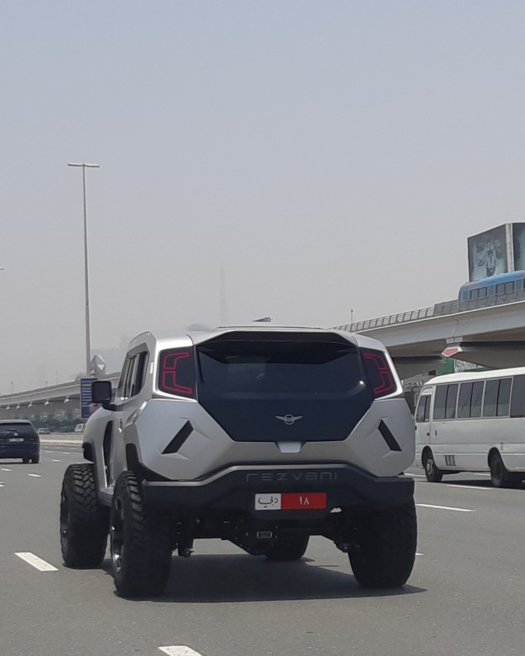 Tank model in Sheick zayed road