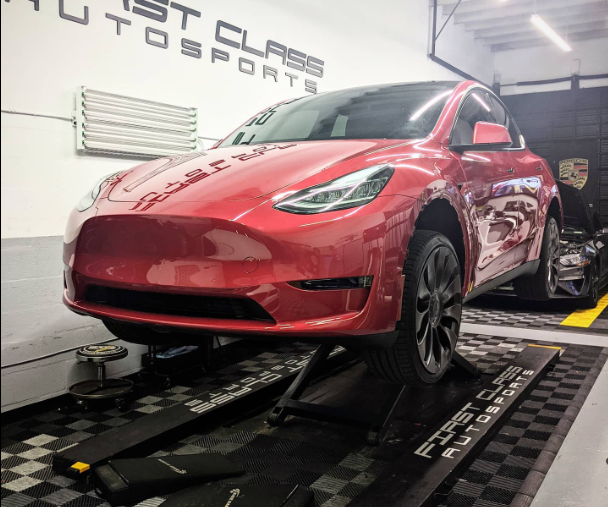 Florida wrapping model Y