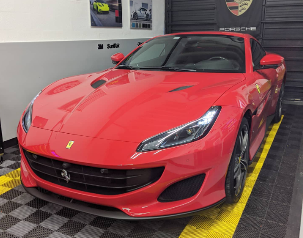 Florida red ferrari