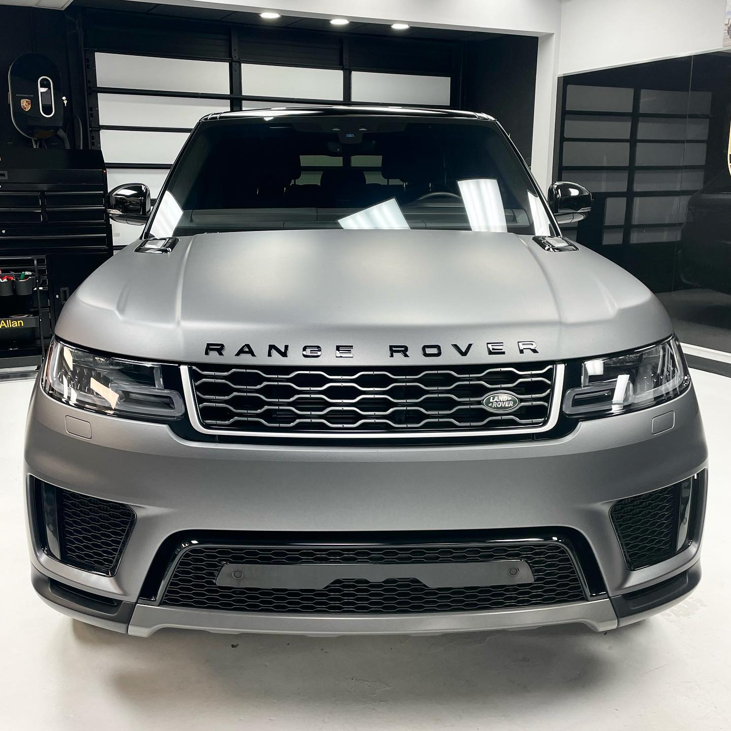 Grey matte gloss adhesive film