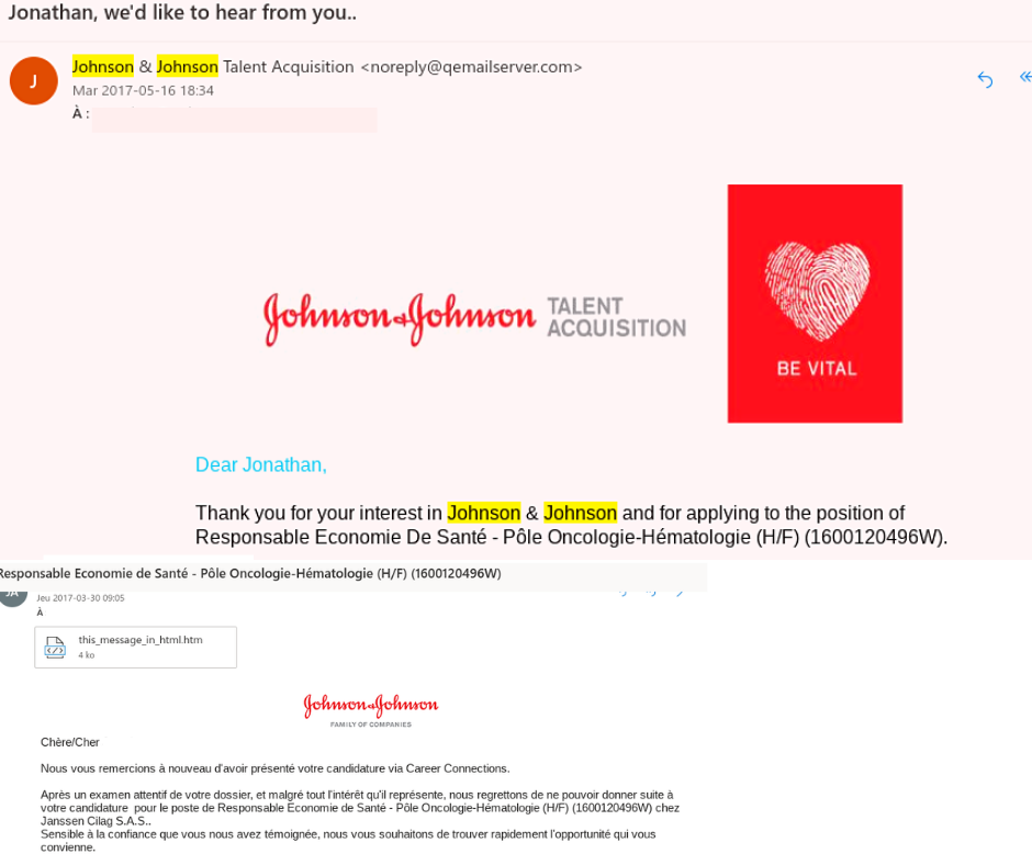 Johnson & Johnson carrière