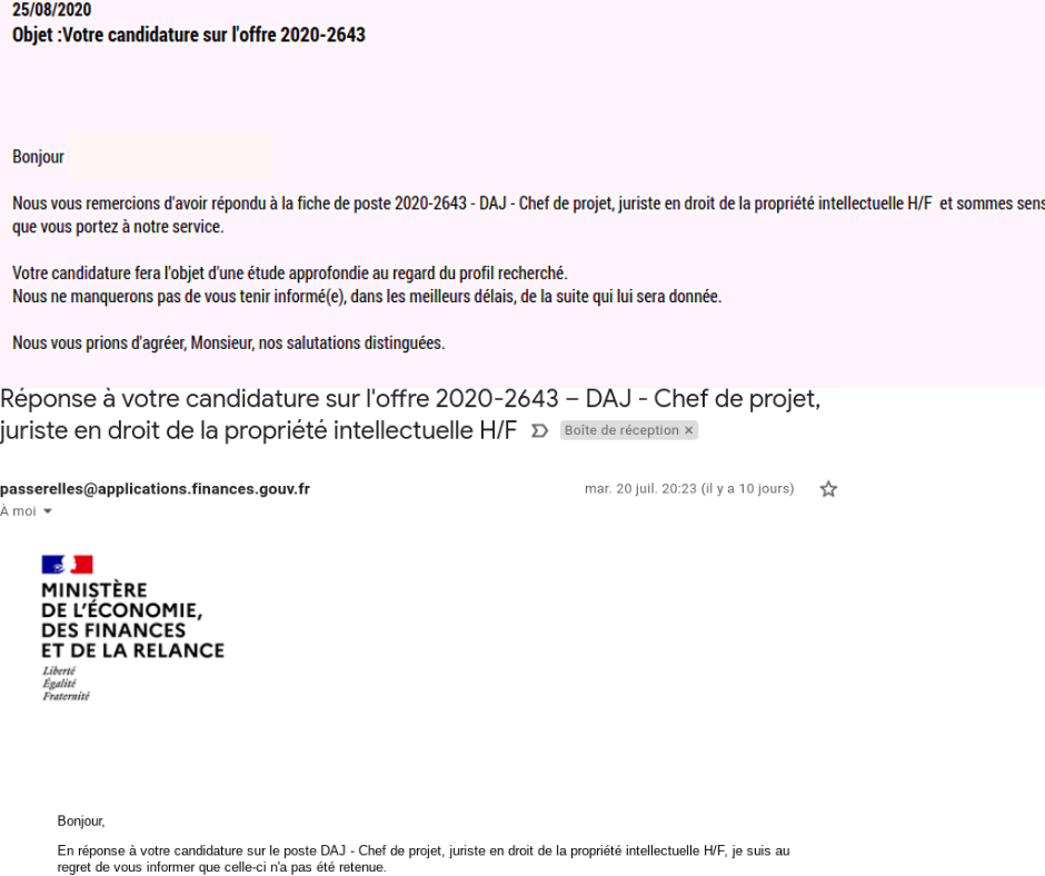 Candidature en ligne
