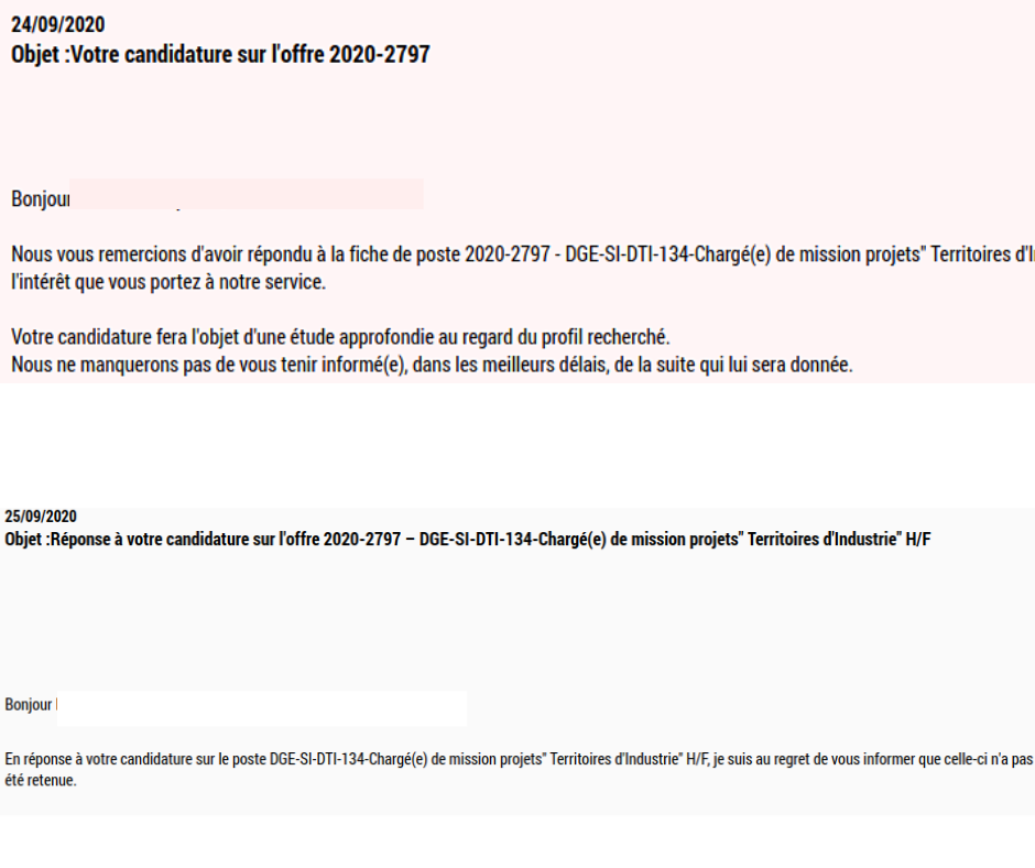 Emploi Ministere economie