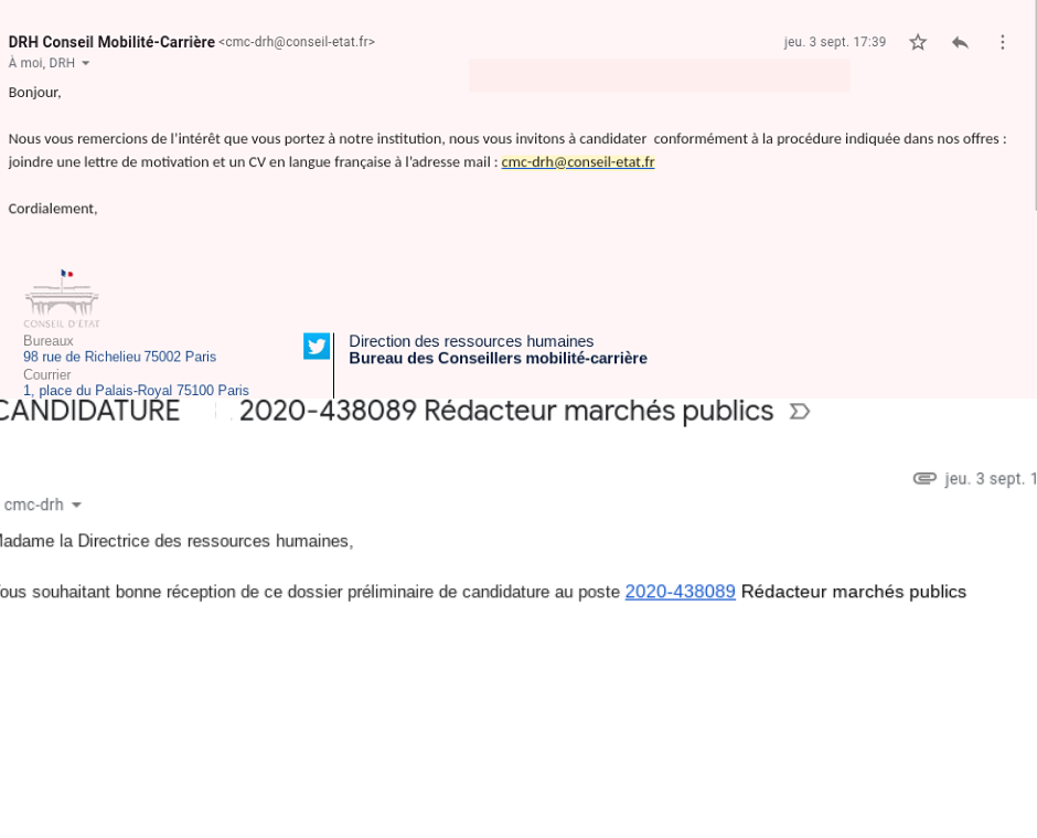 Lettre de motivation traduction