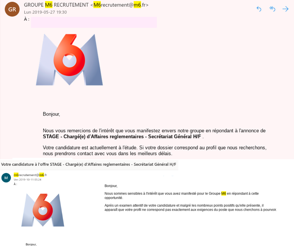 M6 RTL embauche