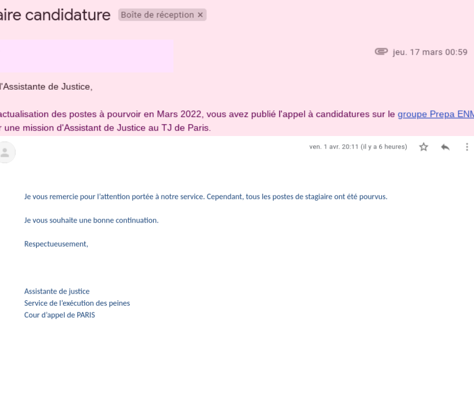 Execution des peines