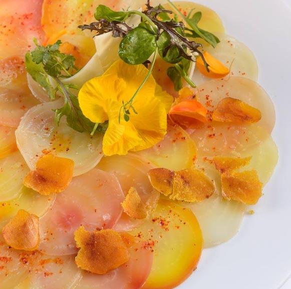 Yellow glower dish