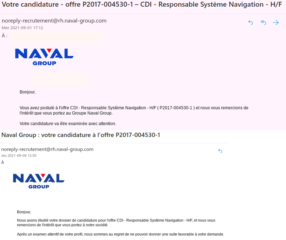 Recrutement en ligne
