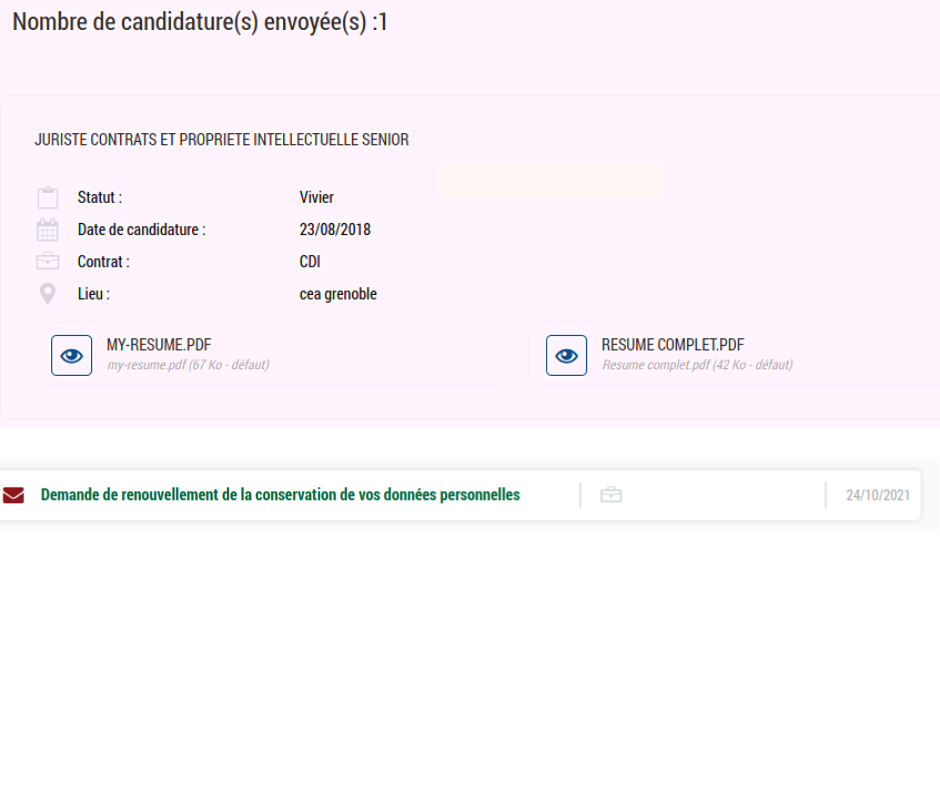 Recrutment Inserm