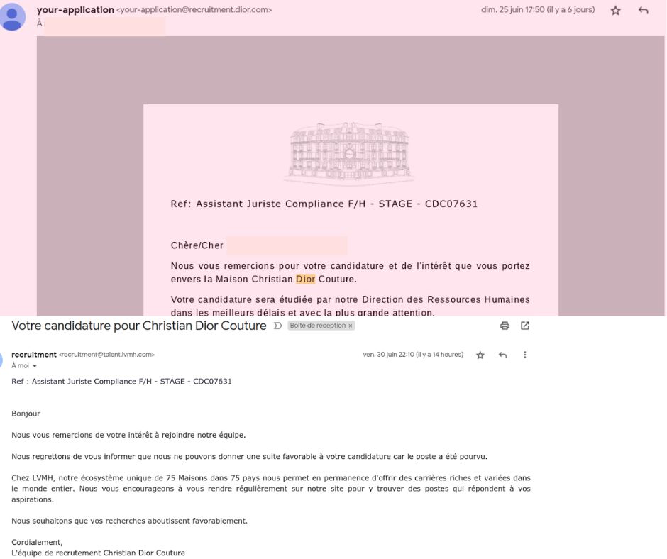 Paris online hiring process